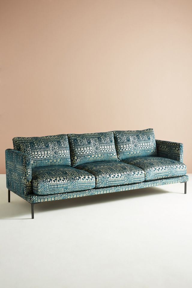 Rosa Print Linde Three-Cushion Sofa #1