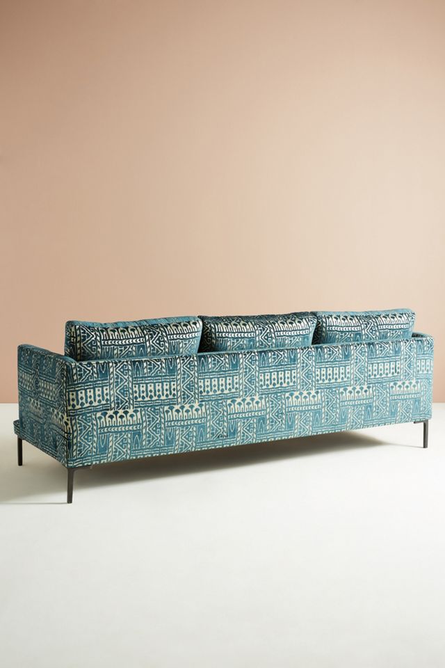 Rosa Print Linde Three-Cushion Sofa #2