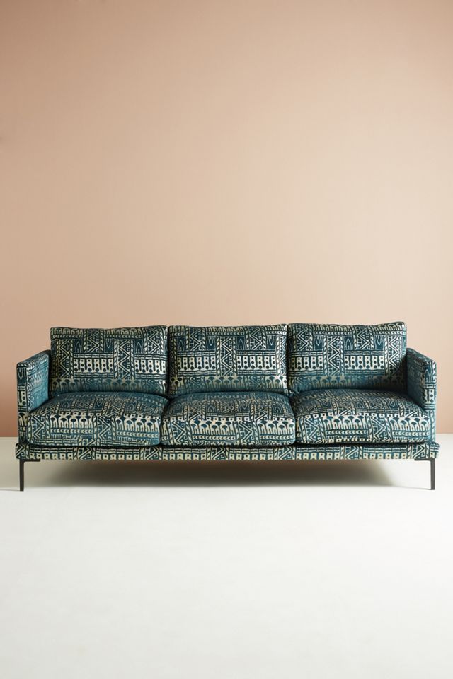Rosa Print Linde Three-Cushion Sofa #3