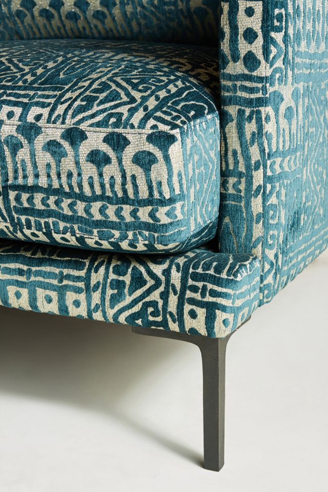 Rosa Print Linde Three-Cushion Sofa #4