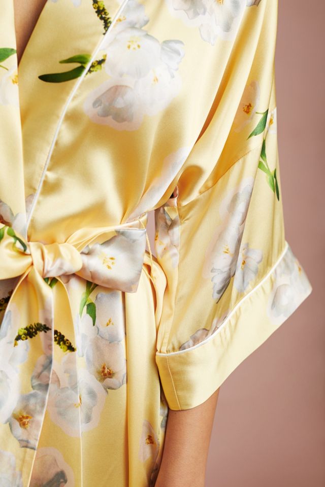 Violet & Wren Signature Silk Kimono Robe #1