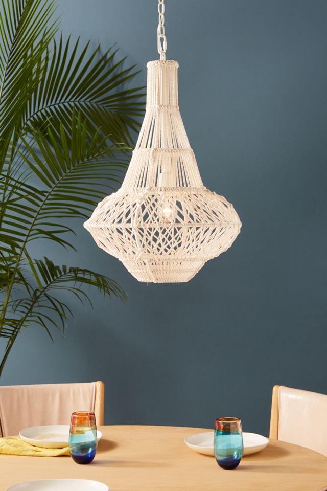 Long Macrame Pendant