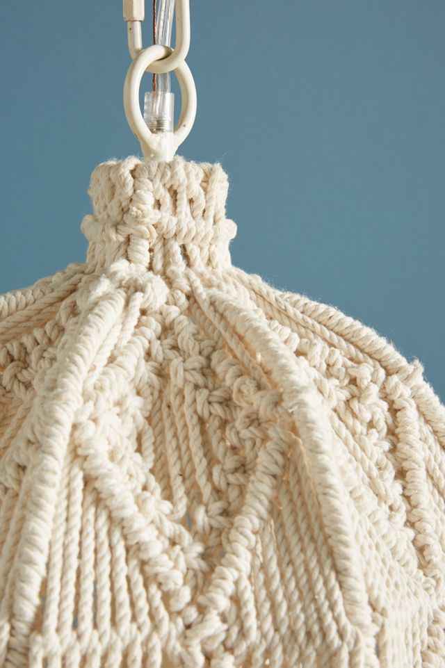 Macrame Bell Pendant #1