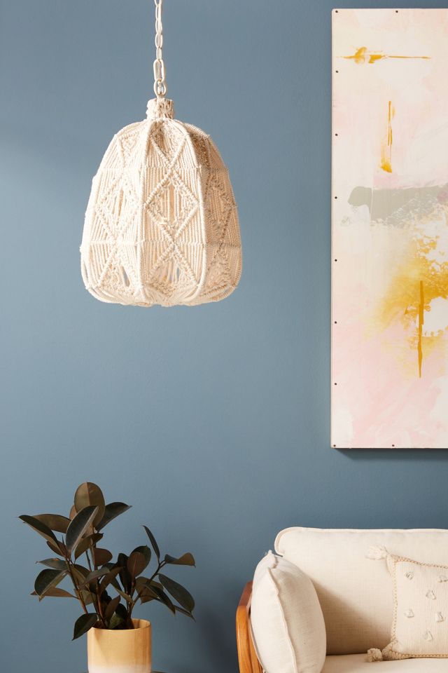 Macrame chandelier deals anthropologie