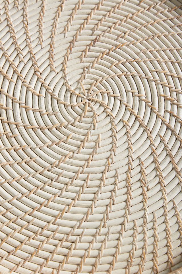 Coiled Rattan Side Table #4