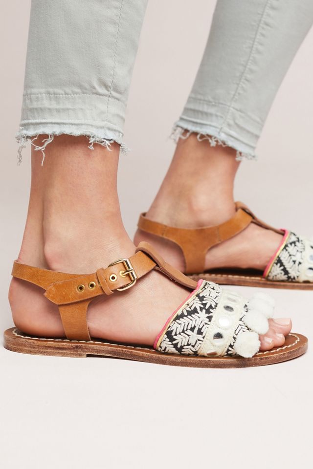 Dvlpmn+ Regine Pom Sandals #1