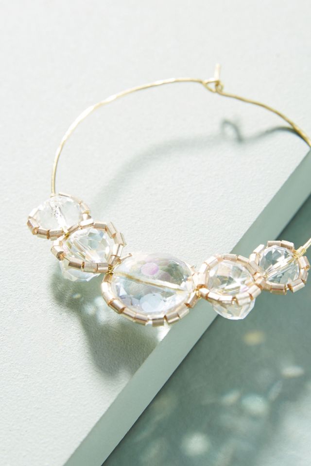 Ava Adorned Hoops #1