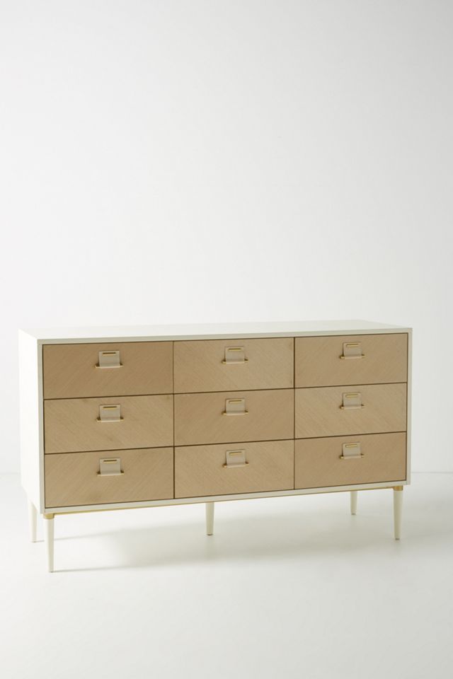 Geo-Marquetry Nine-Drawer Dresser #1