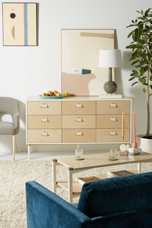 Geo-Marquetry Nine-Drawer Dresser | AnthroHome