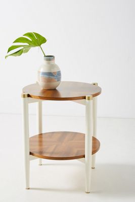 Geo-Marquetry Side Table