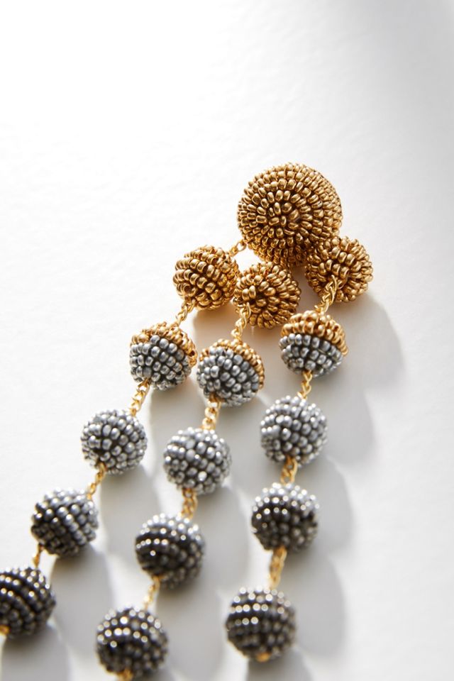 Beaded Chandelier Drop Earrings #1