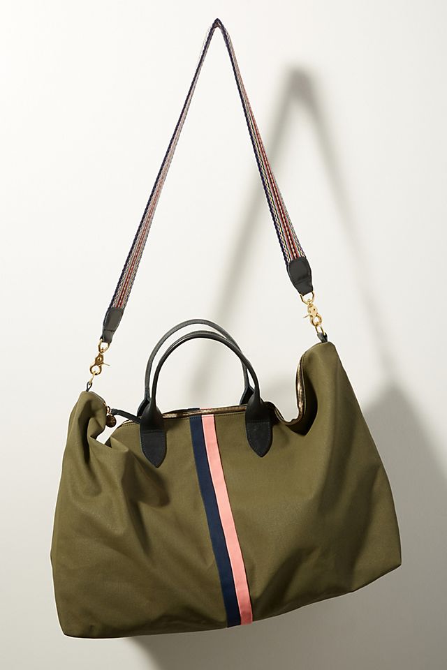Clare V. Waxed Canvas Weekender Bag | Anthropologie