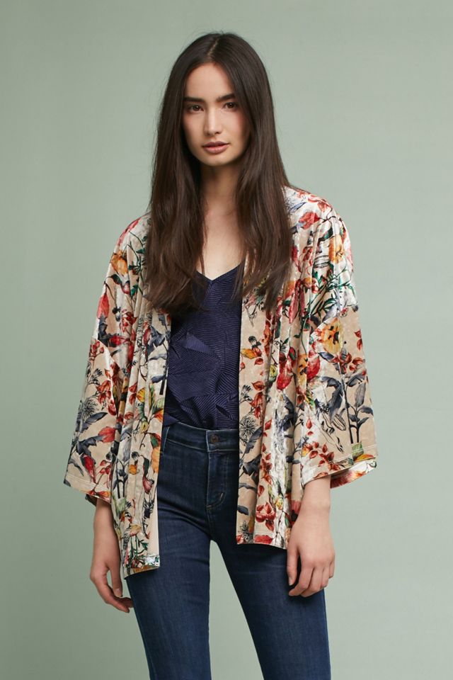 Rosie Velvet Kimono | Anthropologie