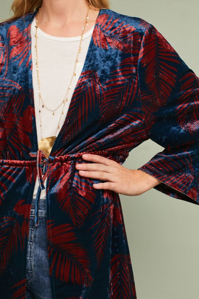 Palm Velvet Kimono #2