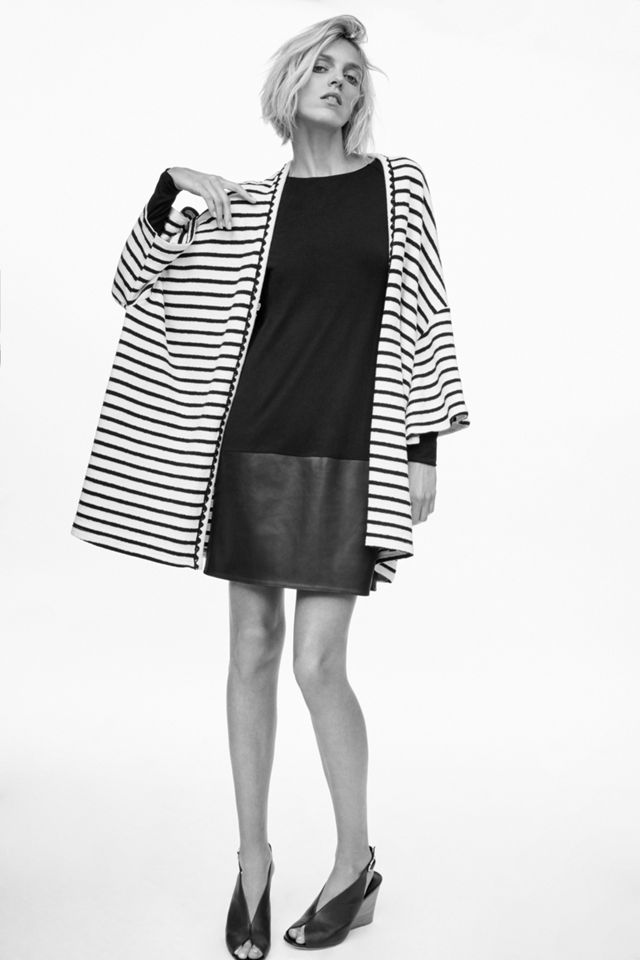 Striped Knit Kimono #3