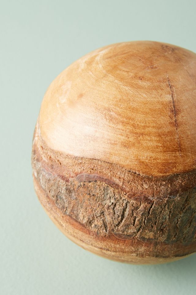 Mahogany Orb Decorative Object #1