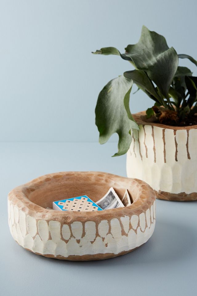 Etched Wood Bowl