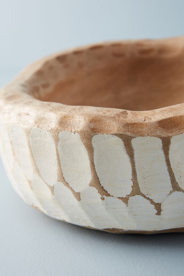 Etched Wood Bowl #2