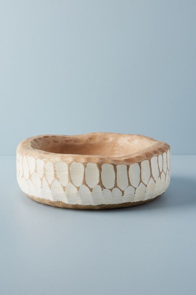 Etched Wood Bowl #1