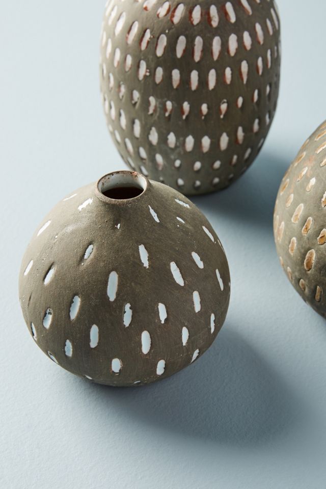 Splattered Terracotta Vase Set #1