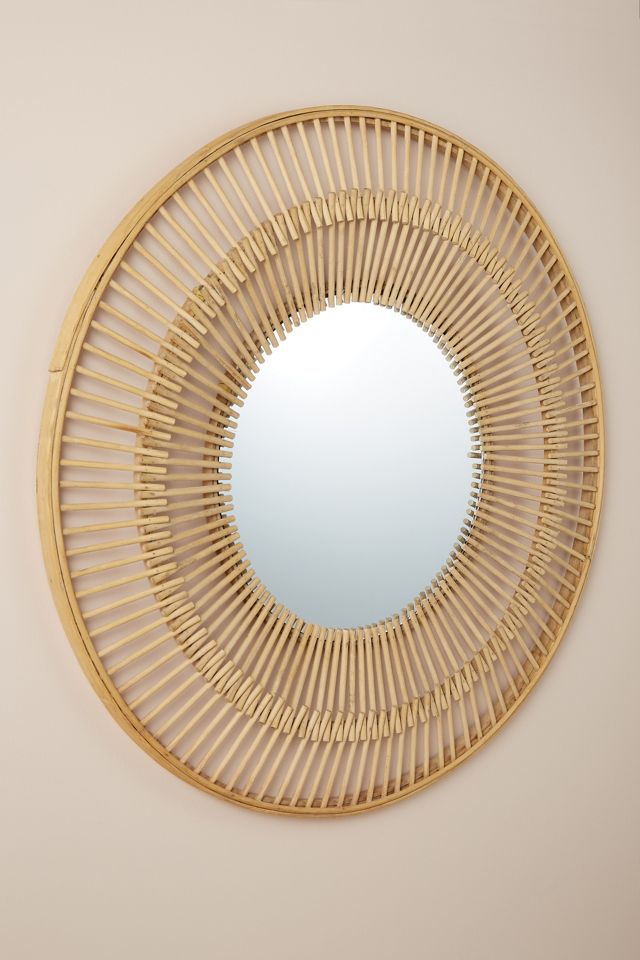 Rattan Frame Mirror #1