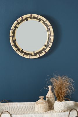 Handwoven Aubrey Mirror
