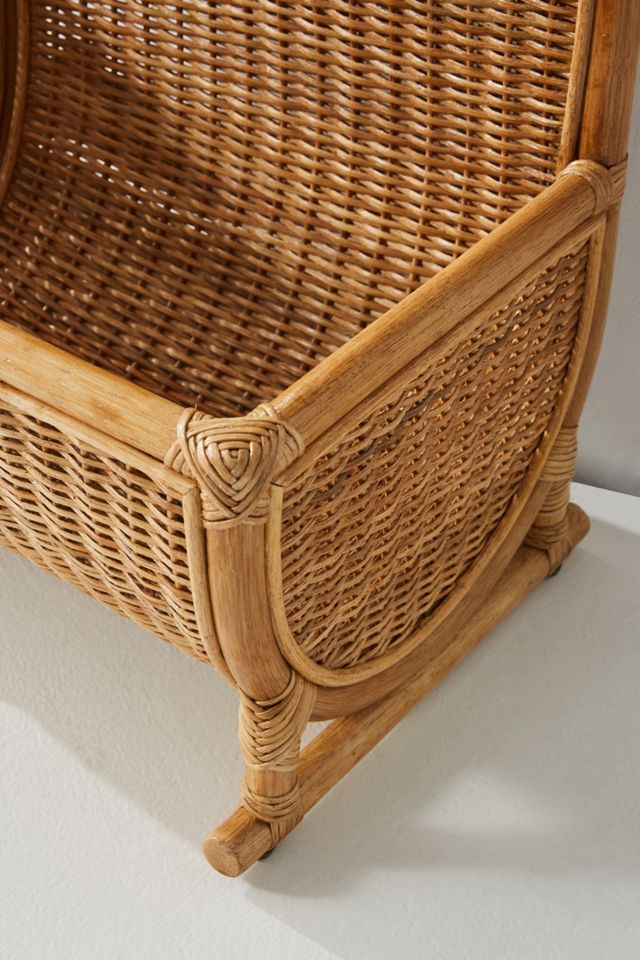 Hazel Rattan Floor Mirror #3