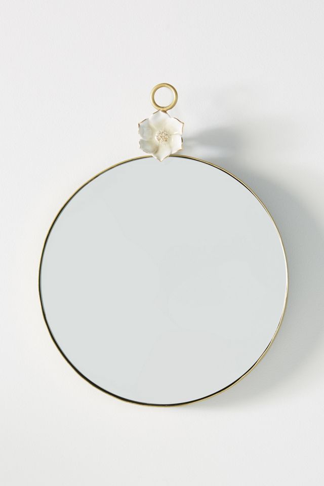 Paige Ceramic Flower Mirror #1