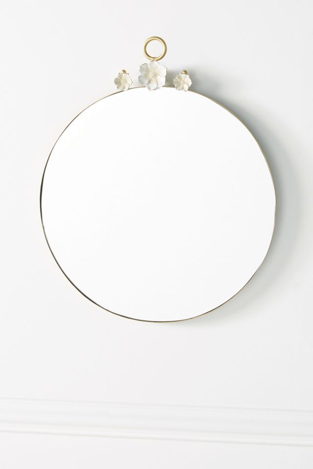 Paige Ceramic Flower Mirror #3