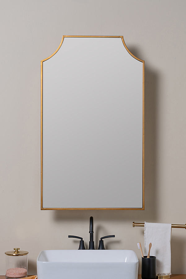 Simone Mirrored Metal Bathroom Wall Cabinet