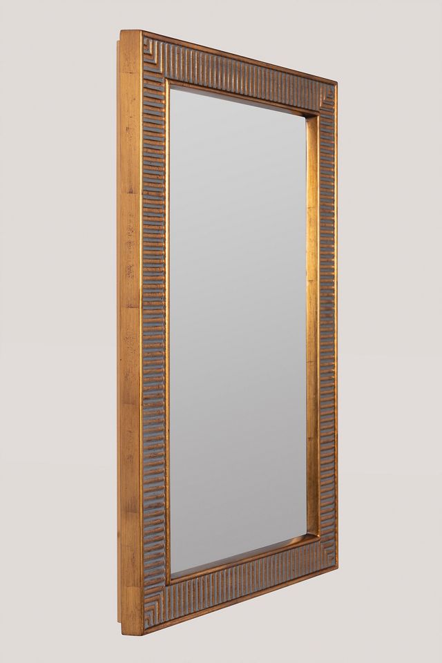 Abbott Antique Gold Resin Mirrored Bathroom Wall Cabinet #2