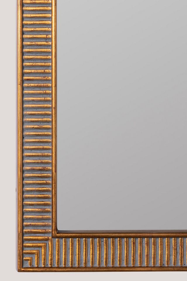 Abbott Antique Gold Resin Mirrored Bathroom Wall Cabinet #3