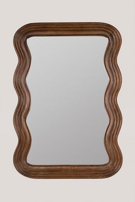Frances Mango Wood Wiggle Frame Wall Mirror