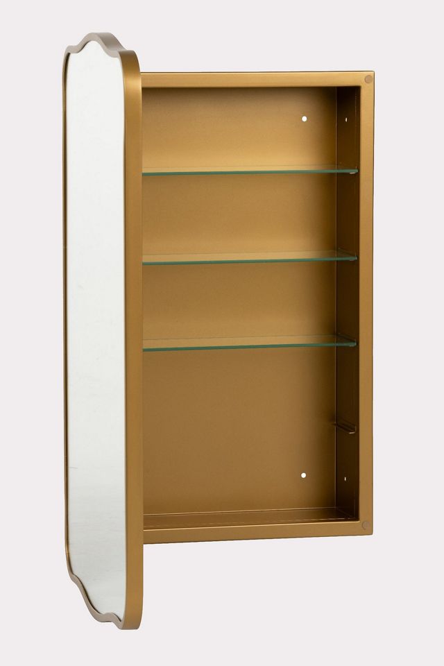 Jefain Metal Mirrored Bathroom Wall Cabinet #1