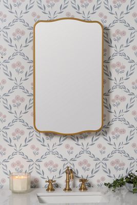 Jefain Metal Mirrored Bathroom Wall Cabinet