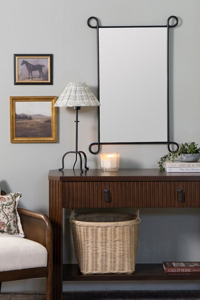 Poppi Rectangle Loop Metal Wall Mirror #1