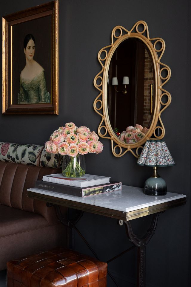 Elin Geometric Rattan Wall Mirror #2