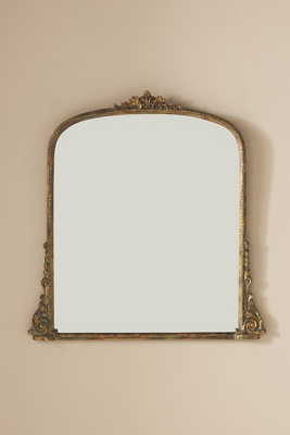 Anthropologie Gleaming Primrose Mirror In Gold