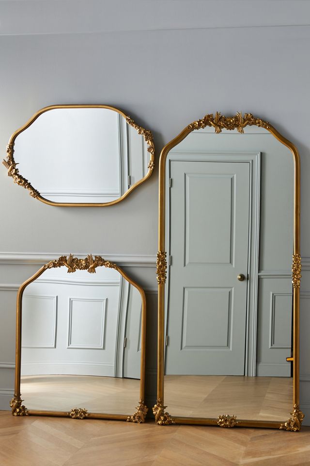 Luisa Brass Hummingbird Mirror #1