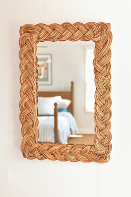 Anthropologie Castello Rattan Wall Mirror