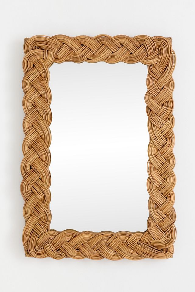Castello Rattan Wall Mirror | AnthroHome