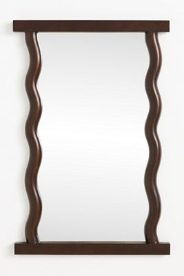 Livia Scalloped Wooden Mirror