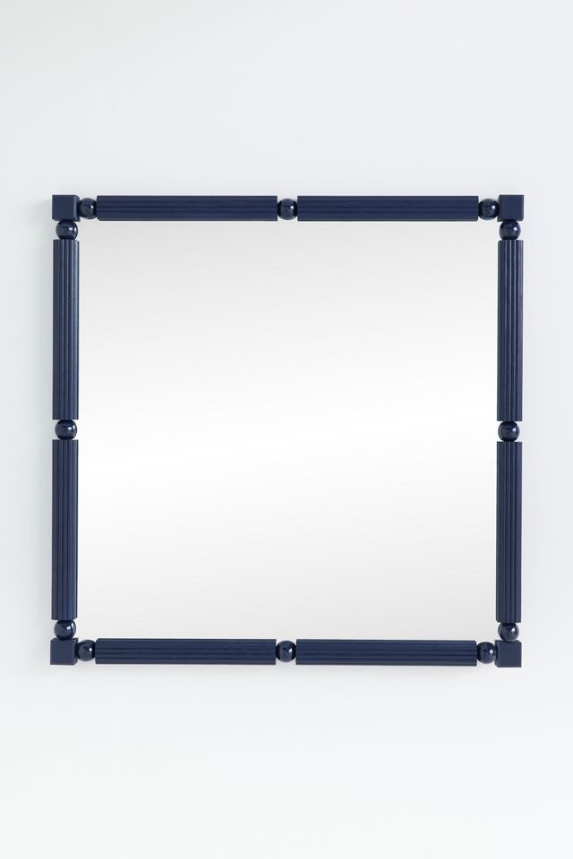 Benedicta Wood Beaded Mirror #2