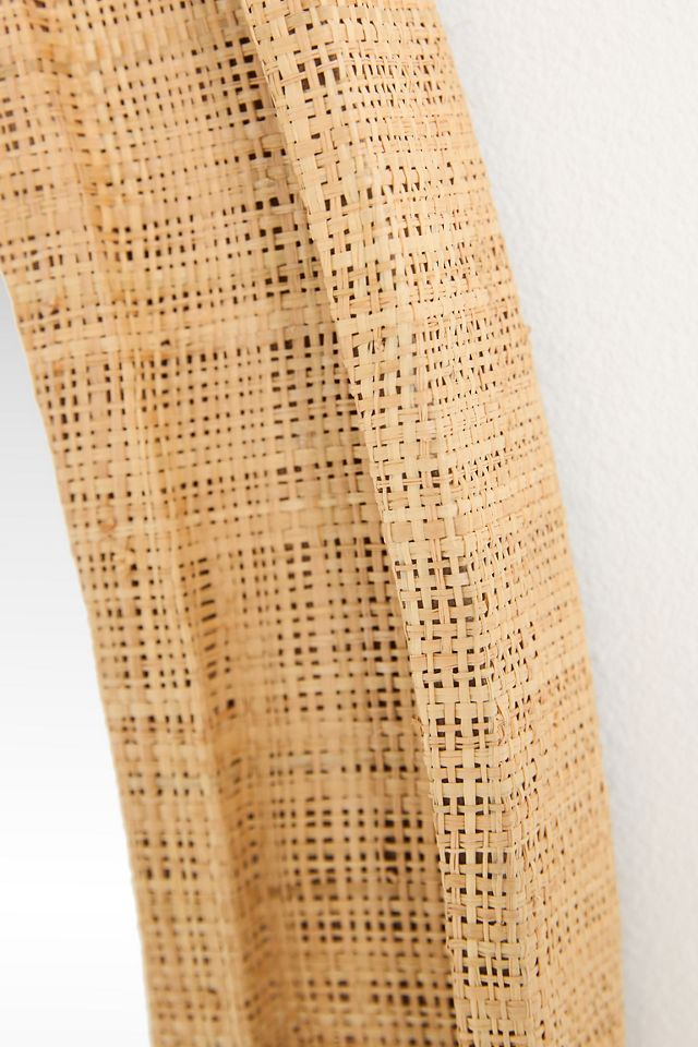 Valley Raffia Oval Wall Mirror #2