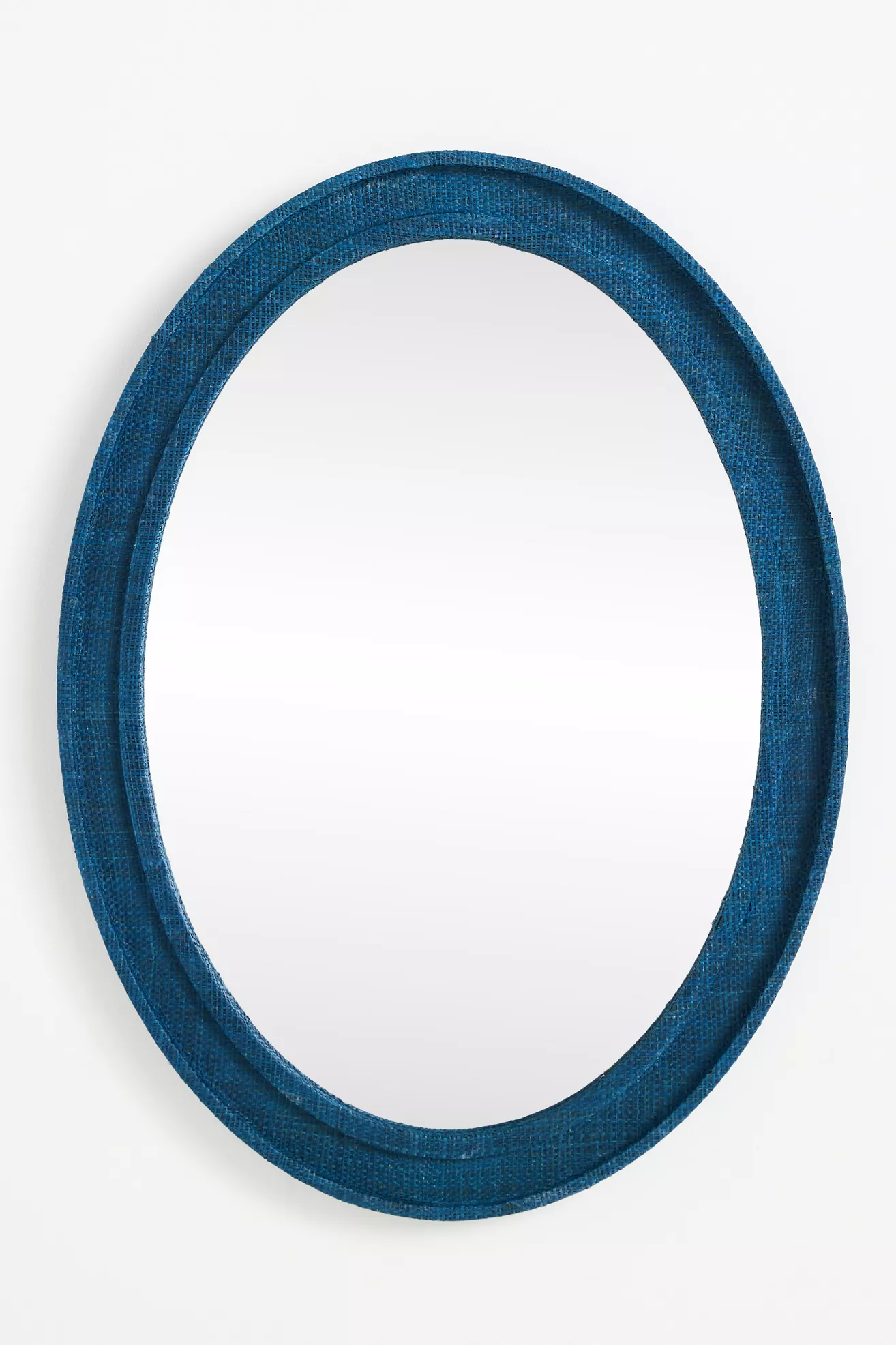 Valley Raffia Oval Wall Mirror - thumbnail 4