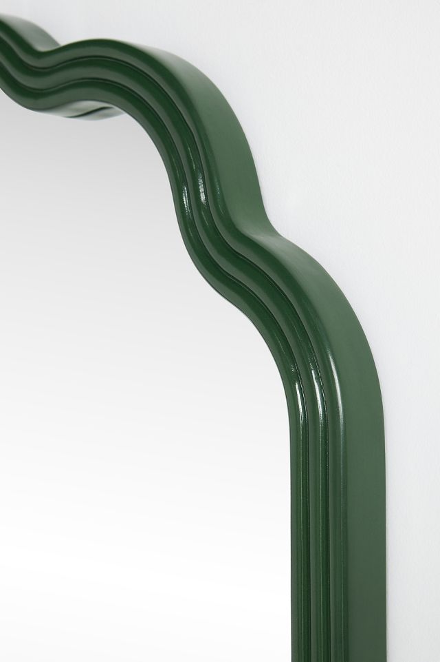 Clara Scalloped Wood Mirror - Elegant Home Decor