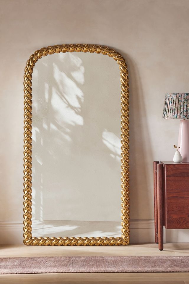 Wren Gilded Braided Chain Arch Mirror #1