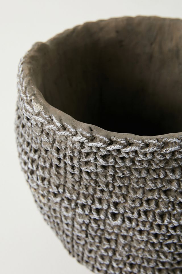 Woven Cement Pot #2