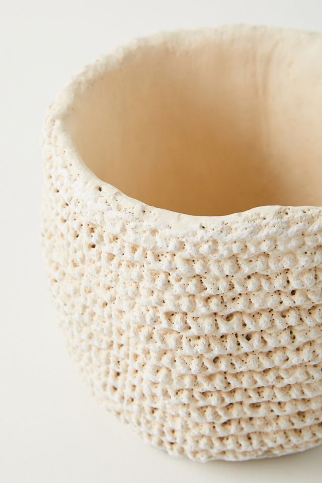 Woven Cement Pot #1