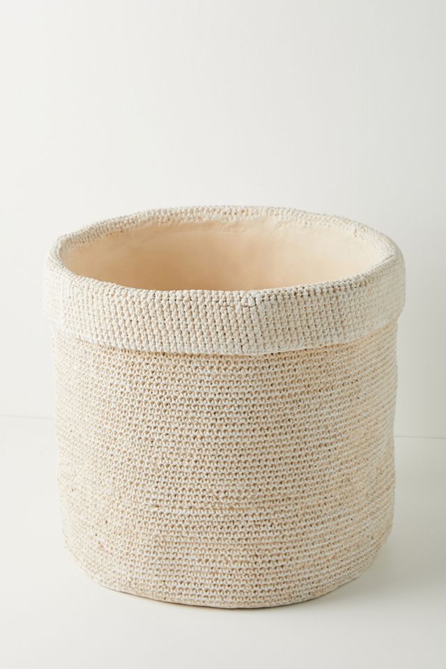 Woven Cement Pot #2